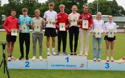 Erfolgreiche Teilnahme an den Einzel-Bezirksmeisterschaften  der Männer/Frauen/U20 und U18 am 01.06.2025 in Dörpen